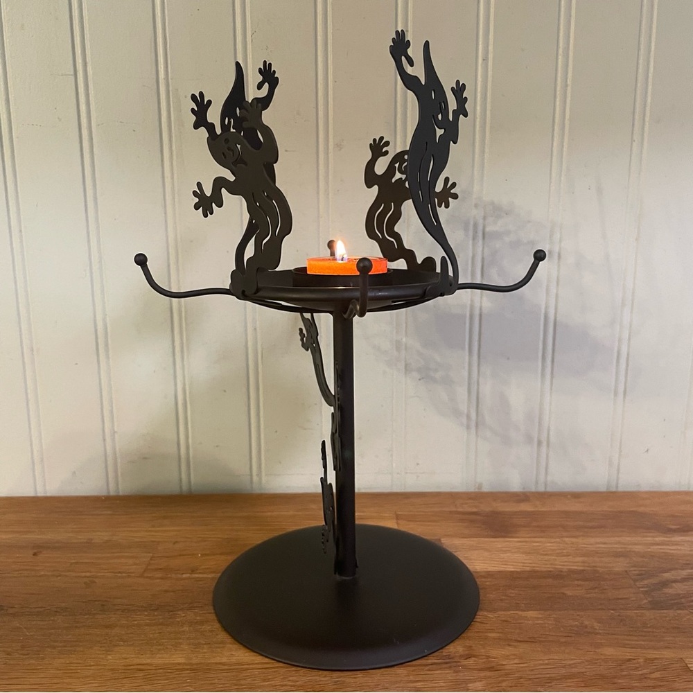 Partylite Ghost Shadow Dancers Tealight Lamp - Picture 9 of 11
